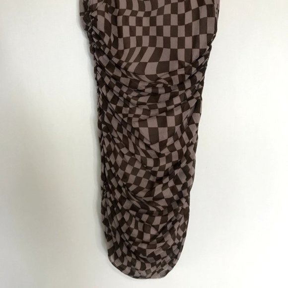 Urban Outfitters Brown Checkered Dress - Picture 4 of 8
